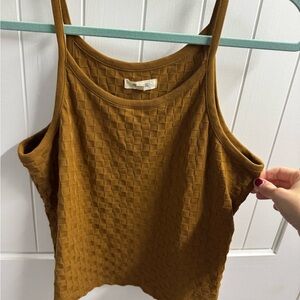 Madewell Textured Camisole in Mustard